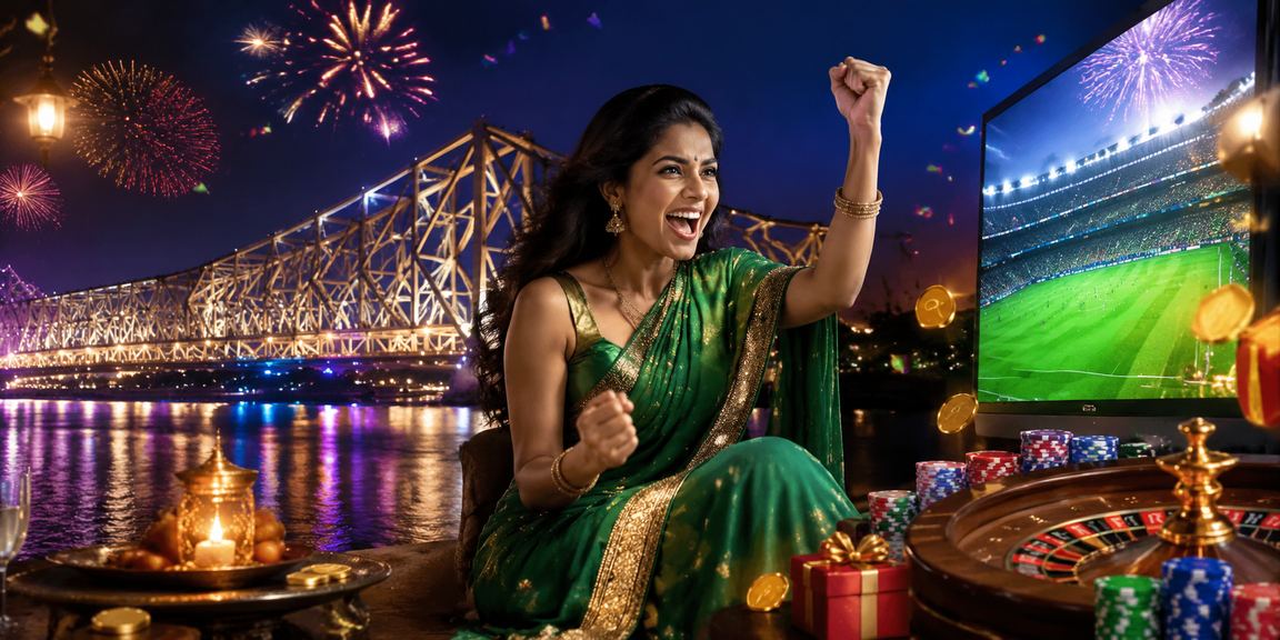 Kolkata casino app promotion with traditional attire